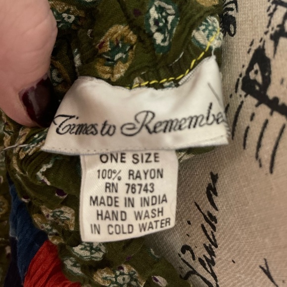 Long patchwork skirt "one size" - Picture 2 of 2